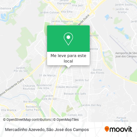 Mercadinho Azevedo mapa