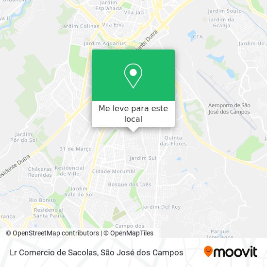 Lr Comercio de Sacolas mapa
