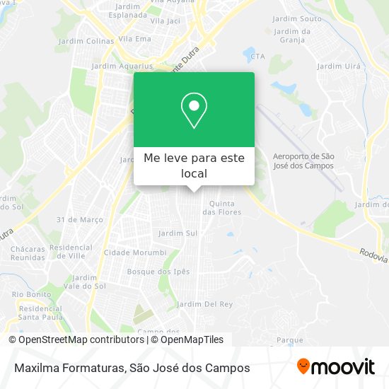 Maxilma Formaturas mapa