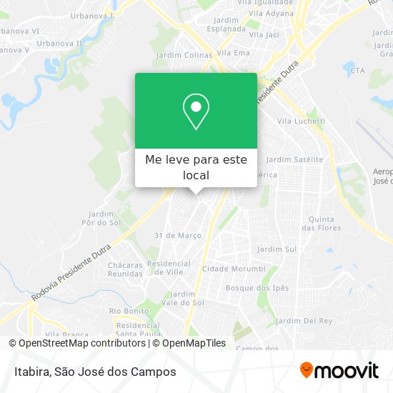 Itabira mapa