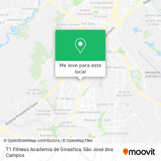 T1 Fitness Academia de Ginastica mapa