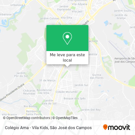 Colégio Ama - Vila Kids mapa