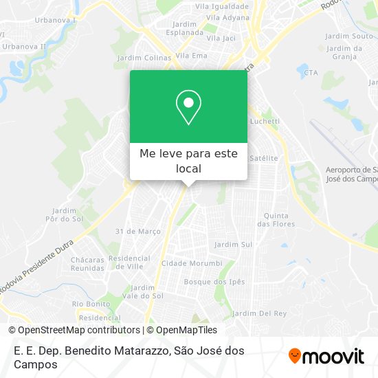 E. E. Dep. Benedito Matarazzo mapa