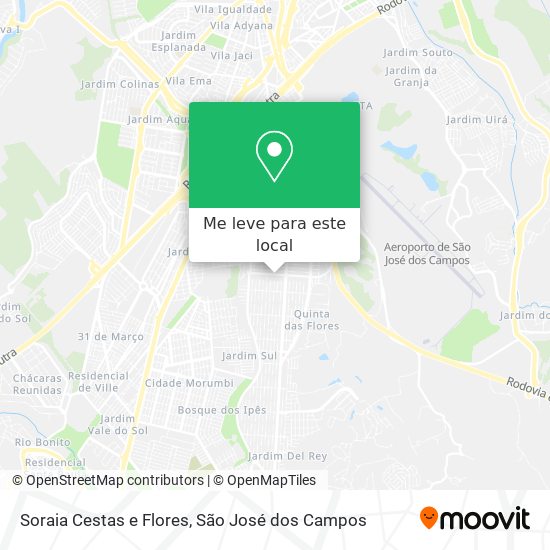 Soraia Cestas e Flores mapa