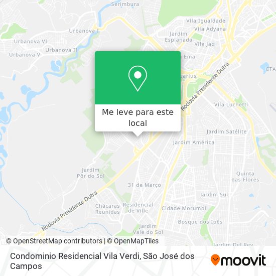 Condominio Residencial Vila Verdi mapa