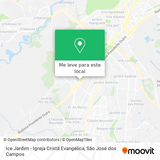 Ice Jardim - Igreja Cristã Evangélica mapa