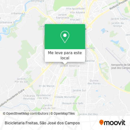 Bicicletaria Freitas mapa