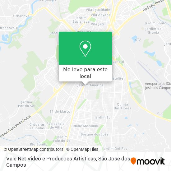 Vale Net Video e Producoes Artisticas mapa