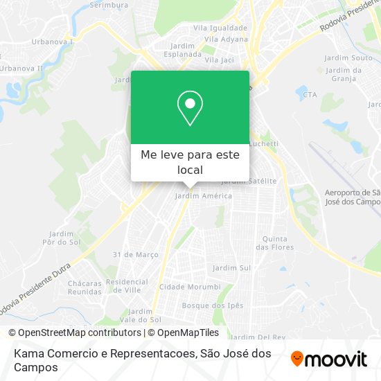 Kama Comercio e Representacoes mapa