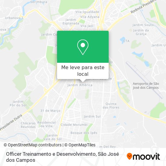 Officer Treinamento e Desenvolvimento mapa