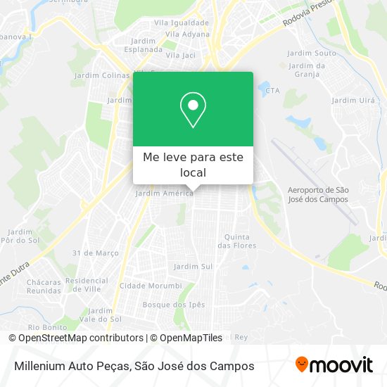 Millenium Auto Peças mapa