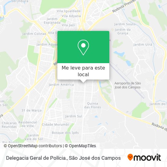 Delegacia Geral de Polícia. mapa