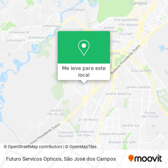 Futuro Servicos Opticos mapa