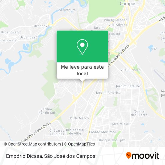 Empório Dicasa mapa