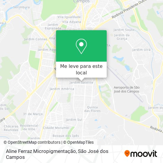 Aline Ferraz Micropigmentação mapa