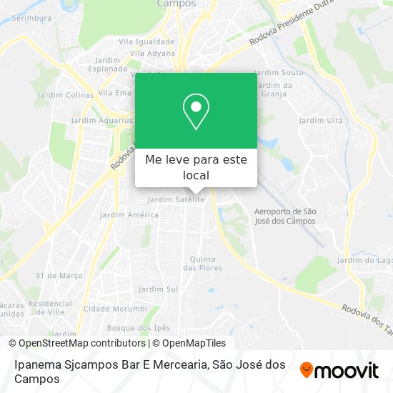 Ipanema Sjcampos Bar E Mercearia mapa