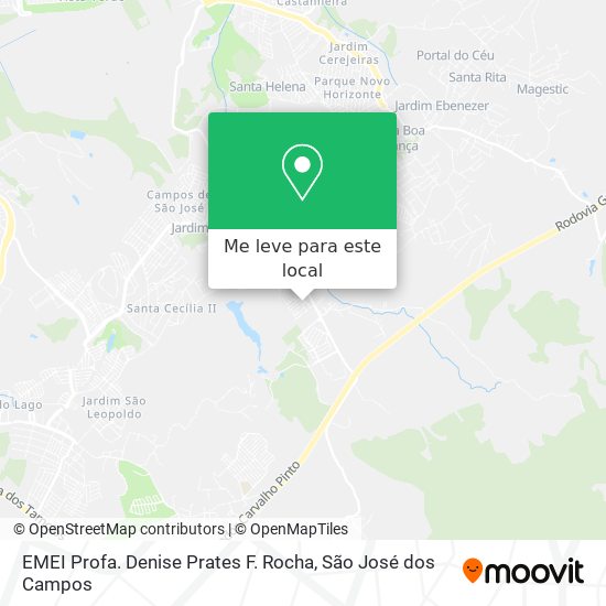 EMEI Profa. Denise Prates F. Rocha mapa