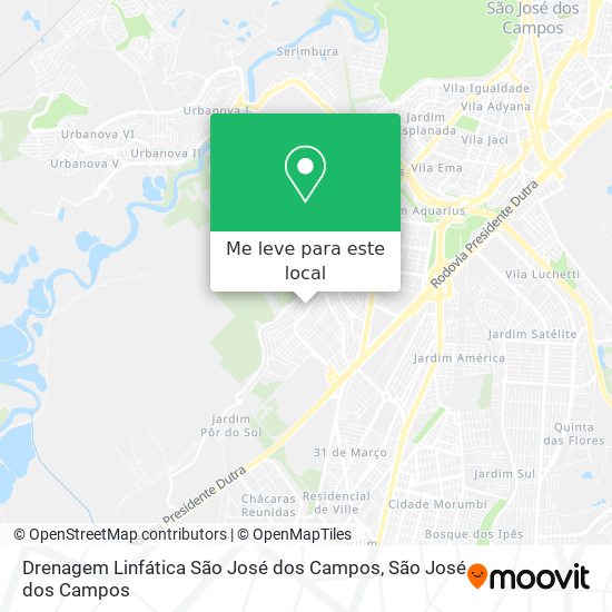 Drenagem Linfática São José dos Campos mapa