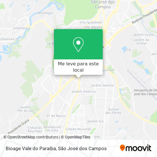 Bioage Vale do Paraíba mapa