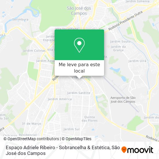 Espaço Adriele Ribeiro - Sobrancelha & Estética mapa