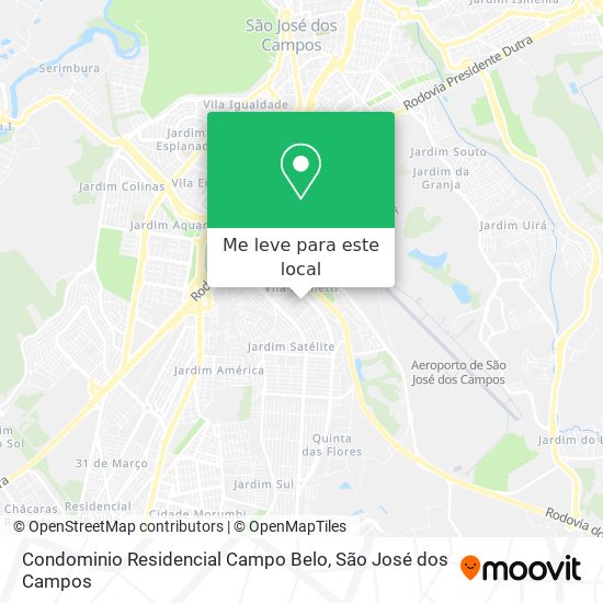 Condominio Residencial Campo Belo mapa