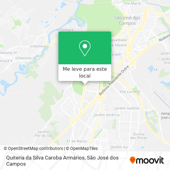 Quiteria da Silva Caroba Armários mapa