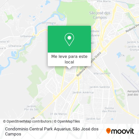 Condominio Central Park Aquarius mapa