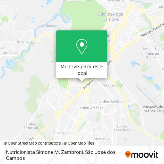 Nutricionista Simone M. Zambroni mapa