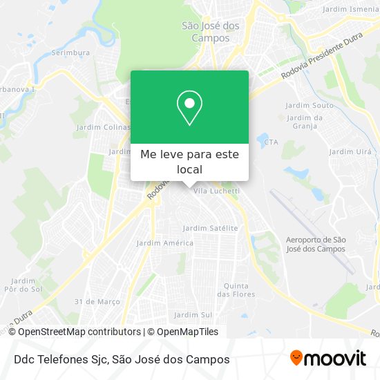 Ddc Telefones Sjc mapa