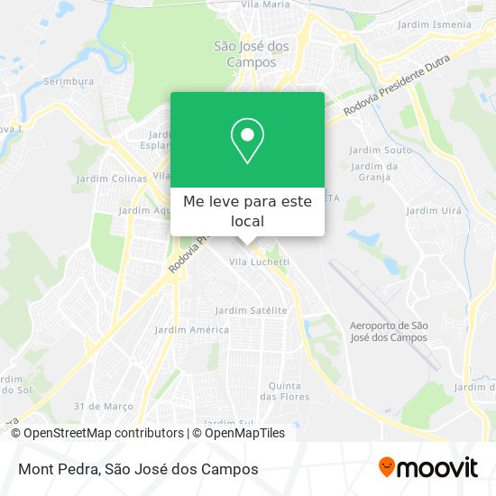 Mont Pedra mapa