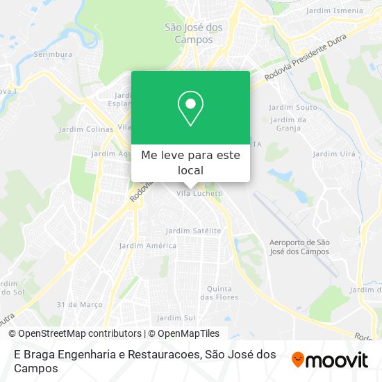E Braga Engenharia e Restauracoes mapa