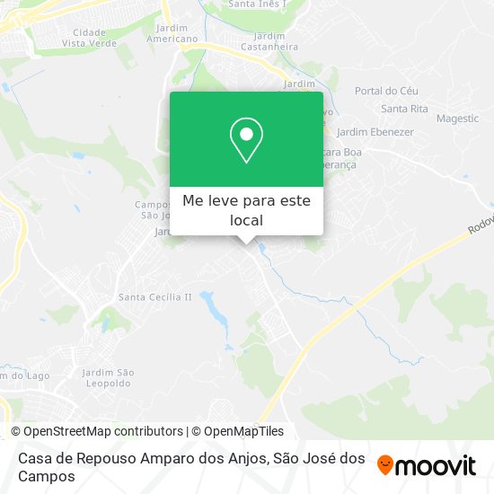 Casa de Repouso Amparo dos Anjos mapa