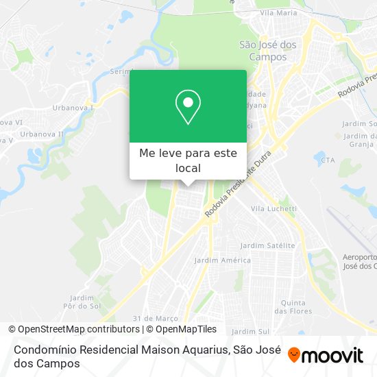 Condomínio Residencial Maison Aquarius mapa