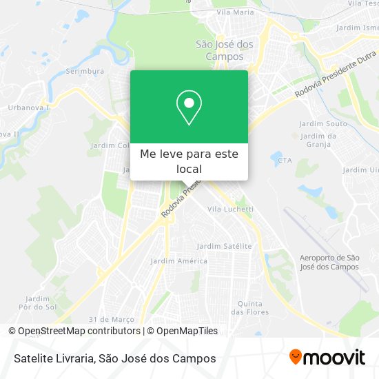 Satelite Livraria mapa