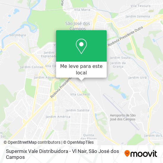 Supermix Vale Distribuidora - Vl Nair mapa