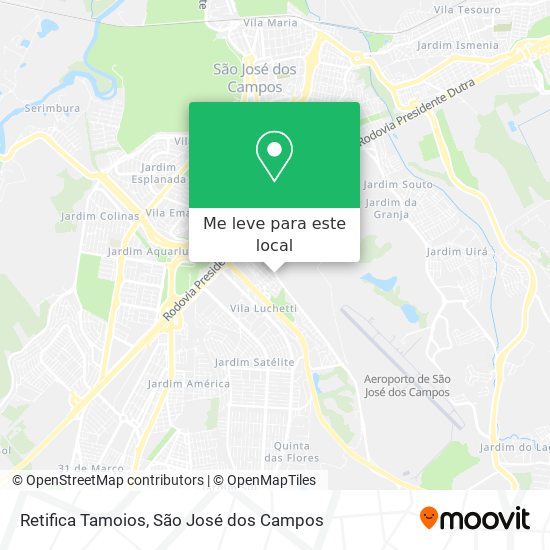 Retifica Tamoios mapa