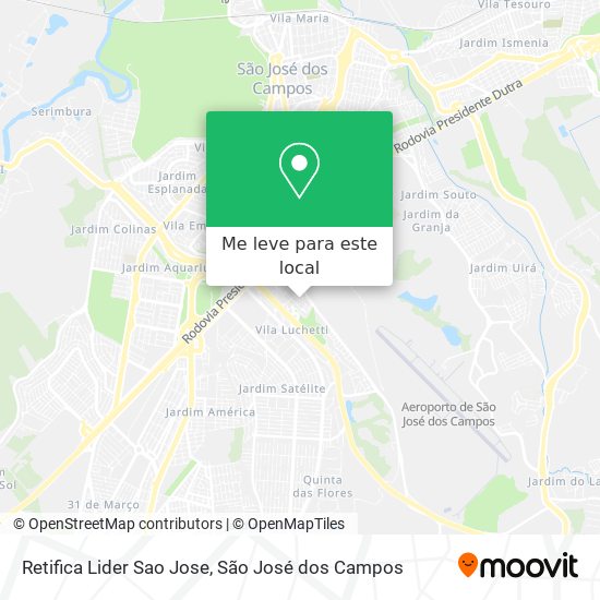Retifica Lider Sao Jose mapa