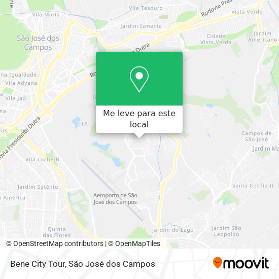 Bene City Tour mapa