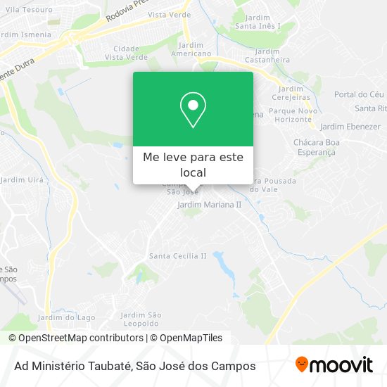 Ad Ministério Taubaté mapa