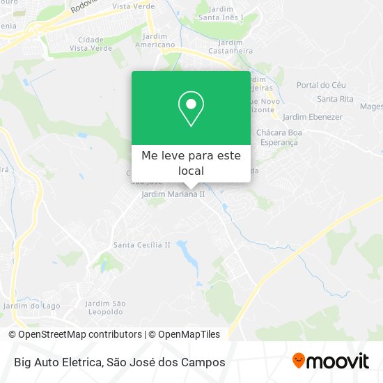 Big Auto Eletrica mapa