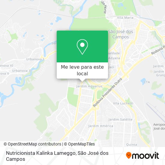 Nutricionista Kalinka Lameggo mapa