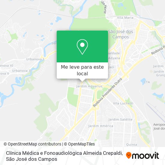 Clínica Médica e Fonoaudiológica Almeida Crepaldi mapa