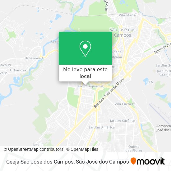Ceeja Sao Jose dos Campos mapa