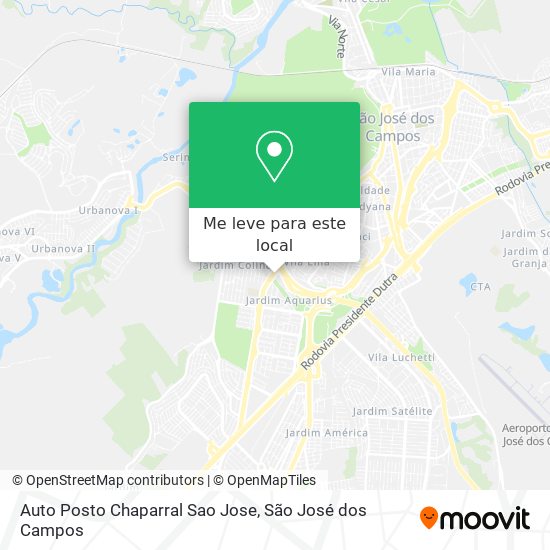 Auto Posto Chaparral Sao Jose mapa