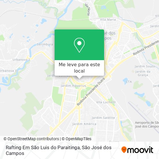 Rafting Em São Luis do Paraitinga mapa