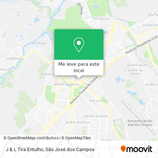 J & L Tira Entulho mapa