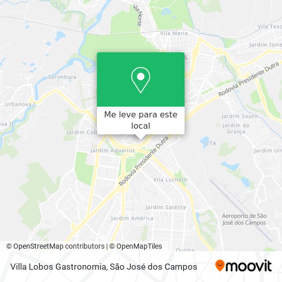 Villa Lobos Gastronomia mapa