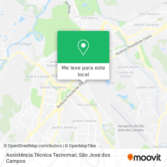 Assistência Técnica Tecnomac mapa