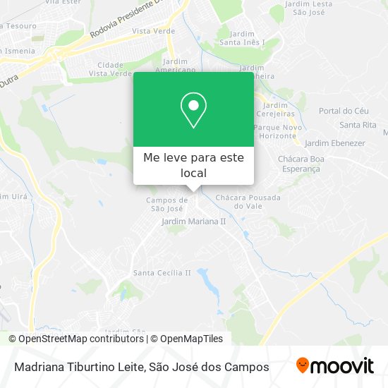 Madriana Tiburtino Leite mapa