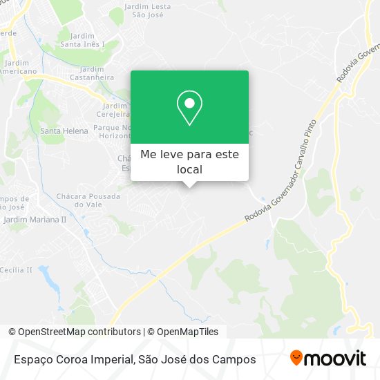 Espaço Coroa Imperial mapa